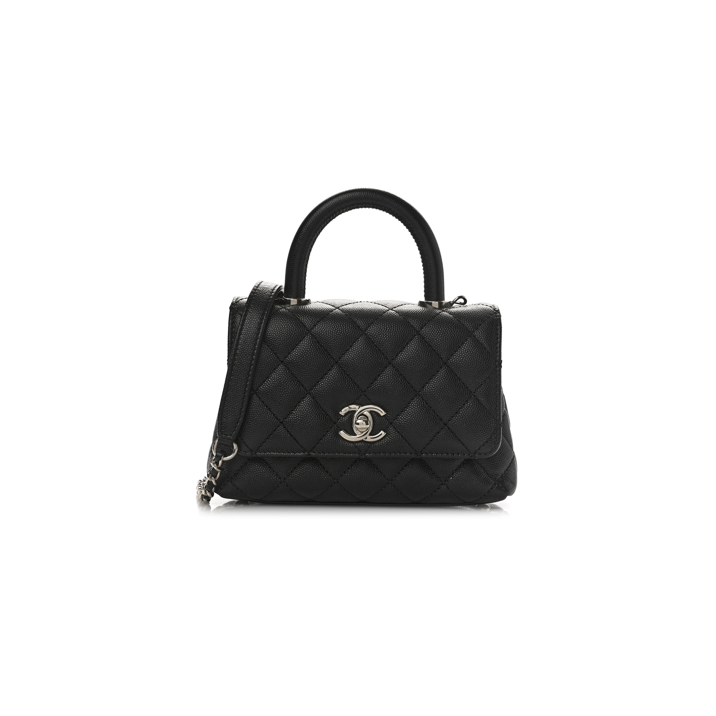 CHANEL CAVIAR QUILTED EXTRA MINI COCO HANDLE FLAP 1191255 (18*13*9cm)